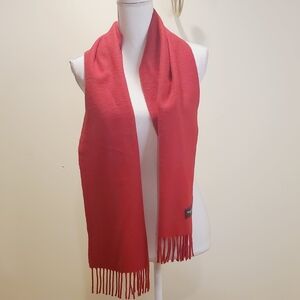 CRAZY HORSE women's red Fringed Scarf